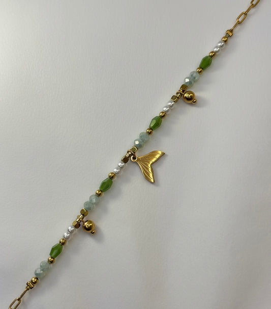 Collier Green mermaid