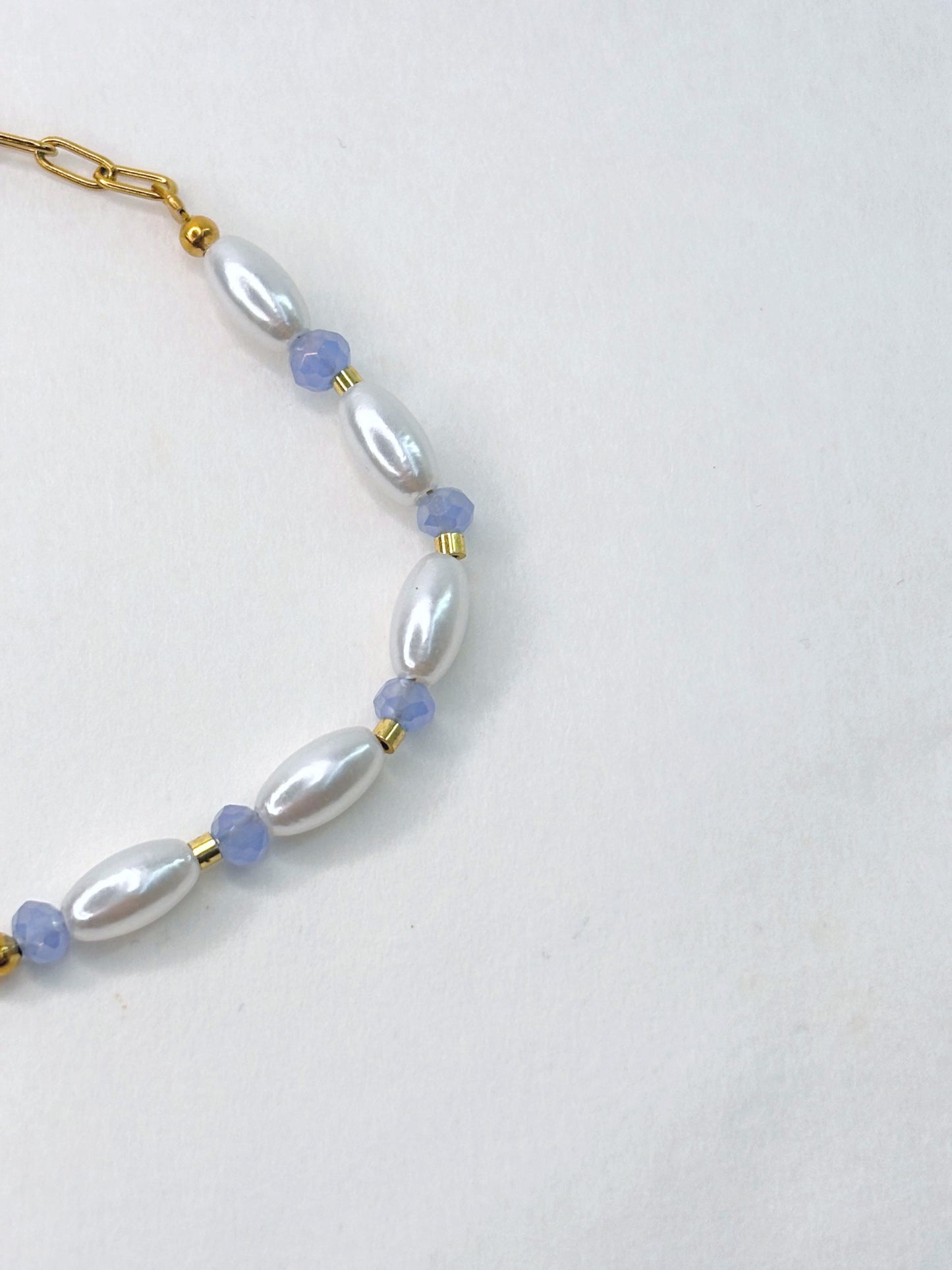 Bracelet blue pearl