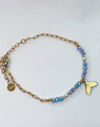 Bracelet blue mermaid