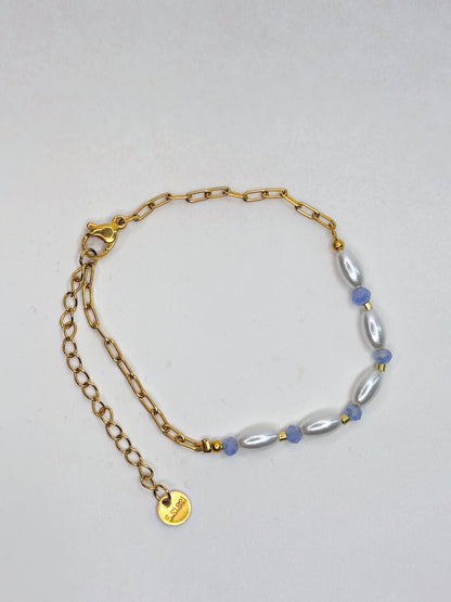 Bracelet blue pearl